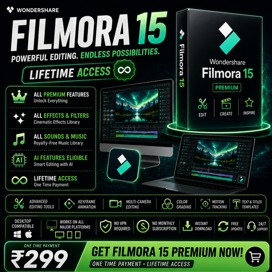 Wondershare Filmora 15 for Windows + Ai